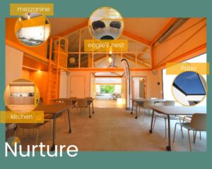 Vergaderen in het groen met zaal nurture