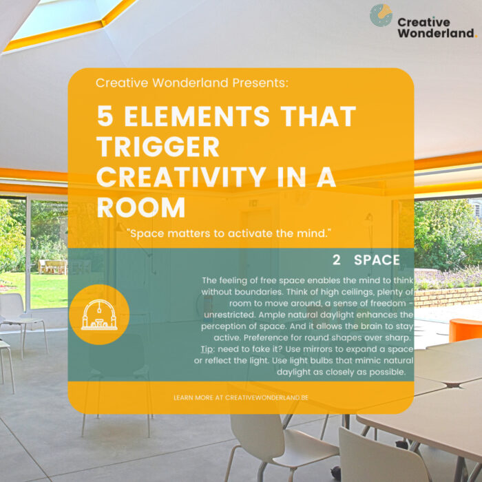 The creative space itself as a stimulus to creative thinking