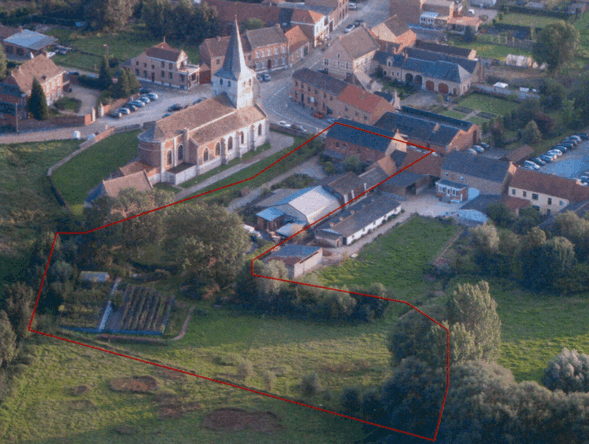 Our house and garden as seen from the sky in 2010