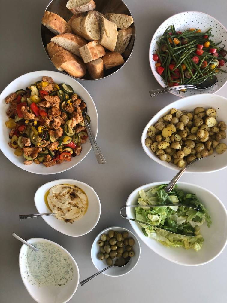 Prijzen voor huur vergaderzaal: Saladebuffet